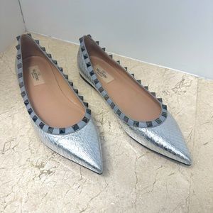 Valentino Garavani rockstud pointed toe flats